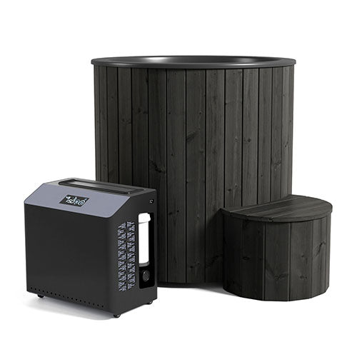 SaunaLife S1B Cold/Hot Immersion Tub Black - 1 Person