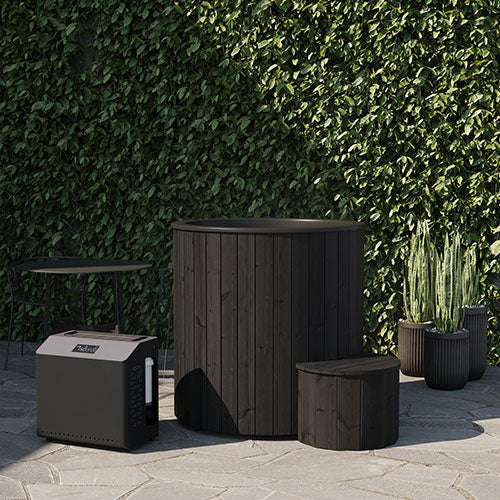 SaunaLife S1B Cold/Hot Immersion Tub Black - 1 Person